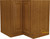 Sunco Randolph Series ER3612RT Base Cabinet, 36 in OAW, 25 in OAD, 34-1/2 in OAH, Wood, Amber, 1-Shelf, Assembled [SKU: ORG5763388]