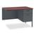 Metro Classic Series Workstation Return, Right, 42w x 24d x 29.5h, Mahogany/Charcoal [SKU: HONP3235RNS]