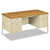 Metro Classic Series Double Pedestal Desk, Flush Panel SCS, 60" x 30" x 29.5", Harvest/Putty [SKU: HONP3262CL]