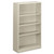 Metal Bookcase, Four-Shelf, 34.5w x 12.63d x 59h, Light Gray [SKU: HONS60ABCQ]