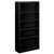 Metal Bookcase, Five-Shelf, 34.5w x 12.63w x 71h, Black [SKU: HONS72ABCP]