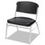 Rough n Ready Wide-Format Big and Tall Stack Chair, Supports 500lb, 18.5" Seat Height, Black Seat/Back, Silver Base, 4/Carton [SKU: ICE64121]