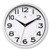 Metro Wall Clock, 9" Diameter, White Case, 1 AA (sold separately) [SKU: IFM14220WH3364]