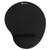 Mouse Pad with Fabric-Covered Gel Wrist Rest, 10.37 x 8.87, Black [SKU: IVR50448]