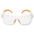 Maverick Safety Glasses, Clear/Orange, Polycarbonate Frame, 12/Box [SKU: KCC49301]