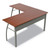 Trento Line L-Shaped Desk, 59.13" x 59.13" x 29.5", Cherry [SKU: LITTR737CH]