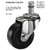 Standard Casters, Grip Ring Type K Stem, 2" Soft Rubber Wheel, Zinc, 4/Set [SKU: MAS32001]