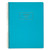 Jewel Tone Notebook, Gold Twin-Wire, 1 Subject, Wide/Legal Rule, Teal Cover, 9.5 x 7.25, 80 Sheets [SKU: MEA49587]