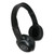 TREMORS Stereo Wireless Headphones with Microphone, 3 ft Cord, Black [SKU: MHSHP4500B]