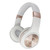 SERENITY Stereo Wireless Headphones with Microphone, 3 ft Cord, White/Rose Gold [SKU: MHSHP5500R]