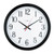 Gallery Wall Clock, 16" Overall Diameter, Black Case, 1 AA (sold separately) [SKU: MIL625166]
