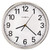 Hamilton Wall Clock, 12" Overall Diameter, Silver Case, 1 AA (sold separately) [SKU: MIL625561]