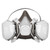 Half Facepiece Disposable Respirator Assembly, Large [SKU: MMM53P71]