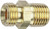 Tru-Flate 21-595 Hose Adapter, 1/4 in, MNPT x MNPS, Brass [SKU: ORG6547483]