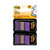 Standard Page Flags in Dispenser, Purple, 50 Flags/Dispenser, 2 Dispensers/Pack [SKU: MMM680PU2]