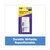 Lined Tabs, 1/5-Cut, White, 2" Wide, 50/Pack [SKU: MMM686F50WH]