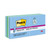 Recycled Pop-up Notes in Oasis Collection Colors, 3" x 3", 90 Sheets/Pad, 10 Pads/Pack [SKU: MMMR33010SST]