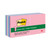 Original Recycled Pop-up Notes, 3" x 3", Sweet Sprinkles Collection Colors, 100 Sheets/Pad, 12 Pads/Pack [SKU: MMMR330RP12AP]