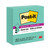 Pop-up Notes Refill, Note Ruled, 4" x 4", Aqua Wave, 90 Sheets/Pad, 5 Pads/Pack [SKU: MMMR440WASS]