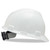 V-Gard Hard Hats, Ratchet Suspension, Size 6.5 to 8, White [SKU: MSA475358]