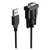 USB to Serial Adapter, 1 ft, Black [SKU: NXT24400030]