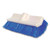 Synthetic Fiber Scrub Brush, Blue Synthetic Bristles, 10" Brush, White Foam Handle [SKU: ODCDSSB]
