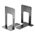 Steel Bookends, Nonskid, 5.88 x 8.25 x 9, Black, 1 Pair [SKU: OIC93051]