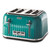 4-Slice Toaster with Textured Design with Chrome Accents, 12 x 13 x 8, Teal [SKU: OSR2090575]