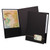 Monogram Series Business Portfolio, Premium Cover Stock, 0.5" Capacity, 11 x 8.5, Black w/Embossed Gold Foil Accents, 4/Pack [SKU: OXF04161]
