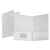 Linen Finish Twin Pocket Folders, 100-Sheet Capacity, 11 x 8.5, White, 25/Box [SKU: OXF53404]