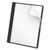 Clear Front Standard Grade Report Cover, Three-Prong Fastener, 0.5" Capacity, 8.5 x 11, Clear/Black, 25/Box [SKU: OXF55806]