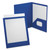 ViewFolio Polypropylene Portfolio, 100-Sheet Capacity, 11 x 8.5, Clear/Blue [SKU: OXF57441]