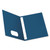 Twin-Pocket Folders with 3 Fasteners, 0.5" Capacity, 11 x 8.5, Blue, 25/Box [SKU: OXF57702]