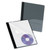 Clear Front Report Cover, CD Pocket, Three-Prong Fastener, 0.5" Capacity, 8.5 x 11, Clear/Onyx, 25/Box [SKU: OXF57727]