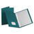 Twin-Pocket Folders with 3 Fasteners, 0.5" Capacity, 11 x 8.5, Teal, 25/Box [SKU: OXF57755]