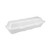 Foam Hinged Lid Containers, Dual Tab Lock Hoagie, 13 x 4 x 4, White, 250/Carton [SKU: PCT0TH1X267000Y]