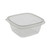 EarthChoice Square Recycled Bowl, 16 oz, 5 x 5 x 1.75, Clear, Plastic, 504/Carton [SKU: PCTSAC0516]