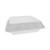 SmartLock Foam Hinged Lid Container, X-Large, 9.5 x 10.5 x 3.25, White, 250/Carton [SKU: PCTYHLW10010000]