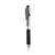 WOW! Gel Pen, Retractable, Medium 0.7 mm, Black Ink, Clear/Black Barrel, Dozen [SKU: PENK437A]
