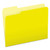 Colored File Folders, 1/3-Cut Tabs: Assorted, Letter Size, Yellow/Light Yellow, 100/Box [SKU: PFX15213YEL]