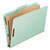 Four-Section Pressboard Classification Folders, 2" Expansion, 1 Divider, 4 Fasteners, Legal Size, Light Green, 10/Box [SKU: PFX17175EE]