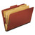 Six-Section Pressboard Classification Folders, 2" Expansion, 2 Dividers, 6 Fasteners, Legal Size, Red Exterior, 10/Box [SKU: PFX2257R]