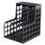 Plastic Magazine File, Two Snap-In Dividers, 9 x 10.63 x 12, Black [SKU: PFX23004]