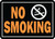 HY-KO Hy-Glo Series 811 Identification Sign, Rectangular, NO SMOKING, Fluorescent Orange Legend, Black Background [SKU: ORG8400822]