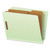 End Tab Classification Folders, 2.5" Expansion, 2 Dividers, 6 Fasteners, Letter Size, Pale Green Exterior, 10/Box [SKU: PFX23224]