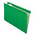 Colored Reinforced Hanging Folders, Legal Size, 1/5-Cut Tabs, Bright Green, 25/Box [SKU: PFX415315BGR]