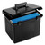 Portable File Boxes, Letter Files, 13.88" x 14" x 11.13", Black [SKU: PFX41742]