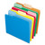 Interior File Folders, 1/3-Cut Tabs: Assorted, Letter Size, Assorted Colors: Blue/Green/Orange/Red/Yellow, 100/Box [SKU: PFX421013ASST]