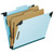 Hanging Classification Folders with Dividers, Letter Size, 2 Dividers, 2/5-Cut Exterior Tabs, Blue [SKU: PFX59252]