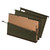 SureHook Reinforced Hanging Divider Folders, 2" Expansion, 2 Dividers, 4 Fasteners, Legal Size, Green Exterior, 10/Box [SKU: PFX59354]